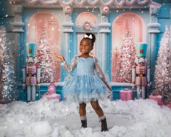 Blue Snowflake Tutu Leotard