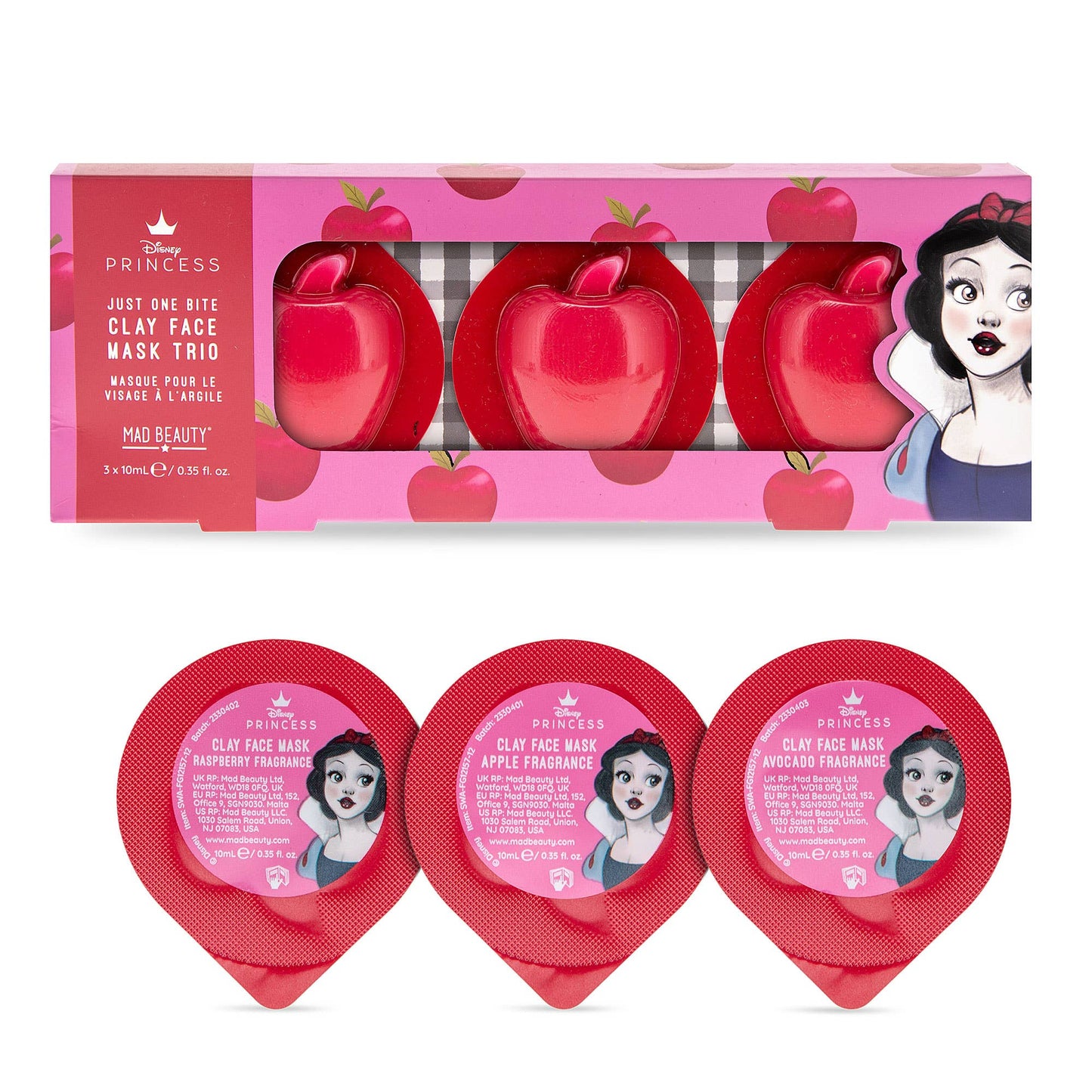 Mad Beauty Disney Snow White Clay Mask Trio