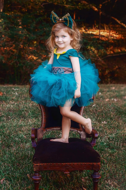 Merida Inspired Tutu Leotard