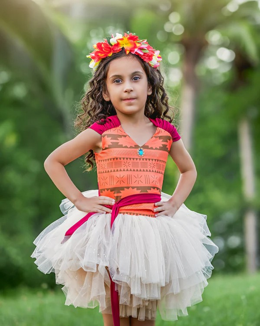 Moana Bamboo Tutu Set
