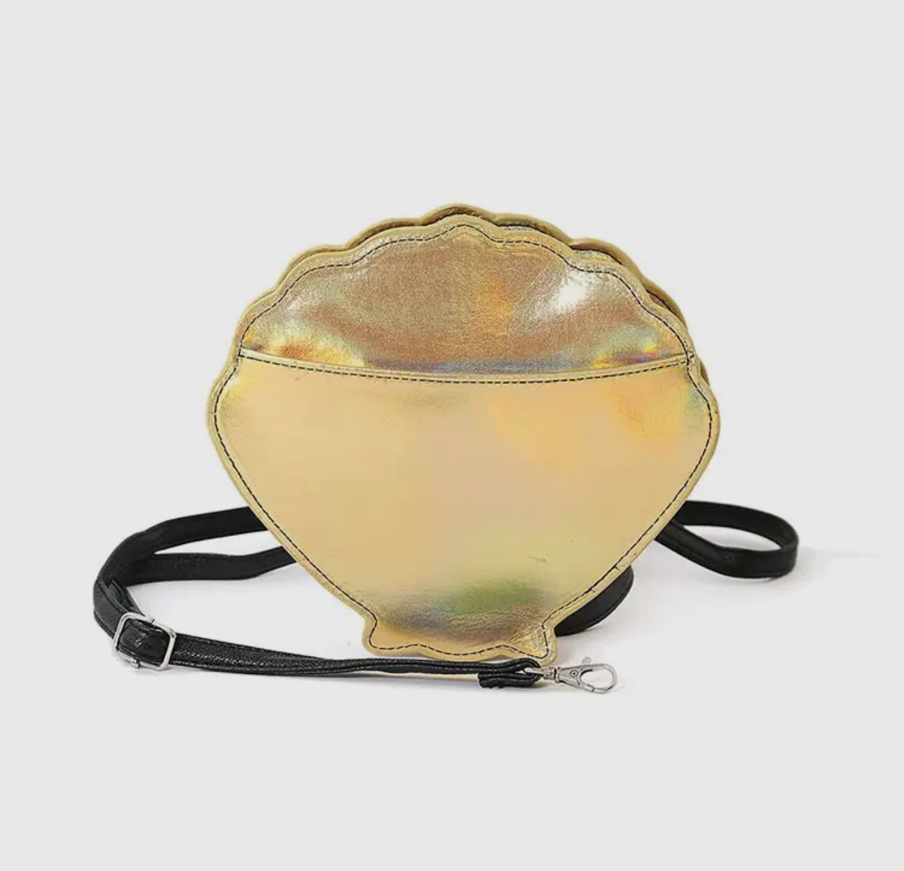 Golden Sea Shell Crossbody Bag