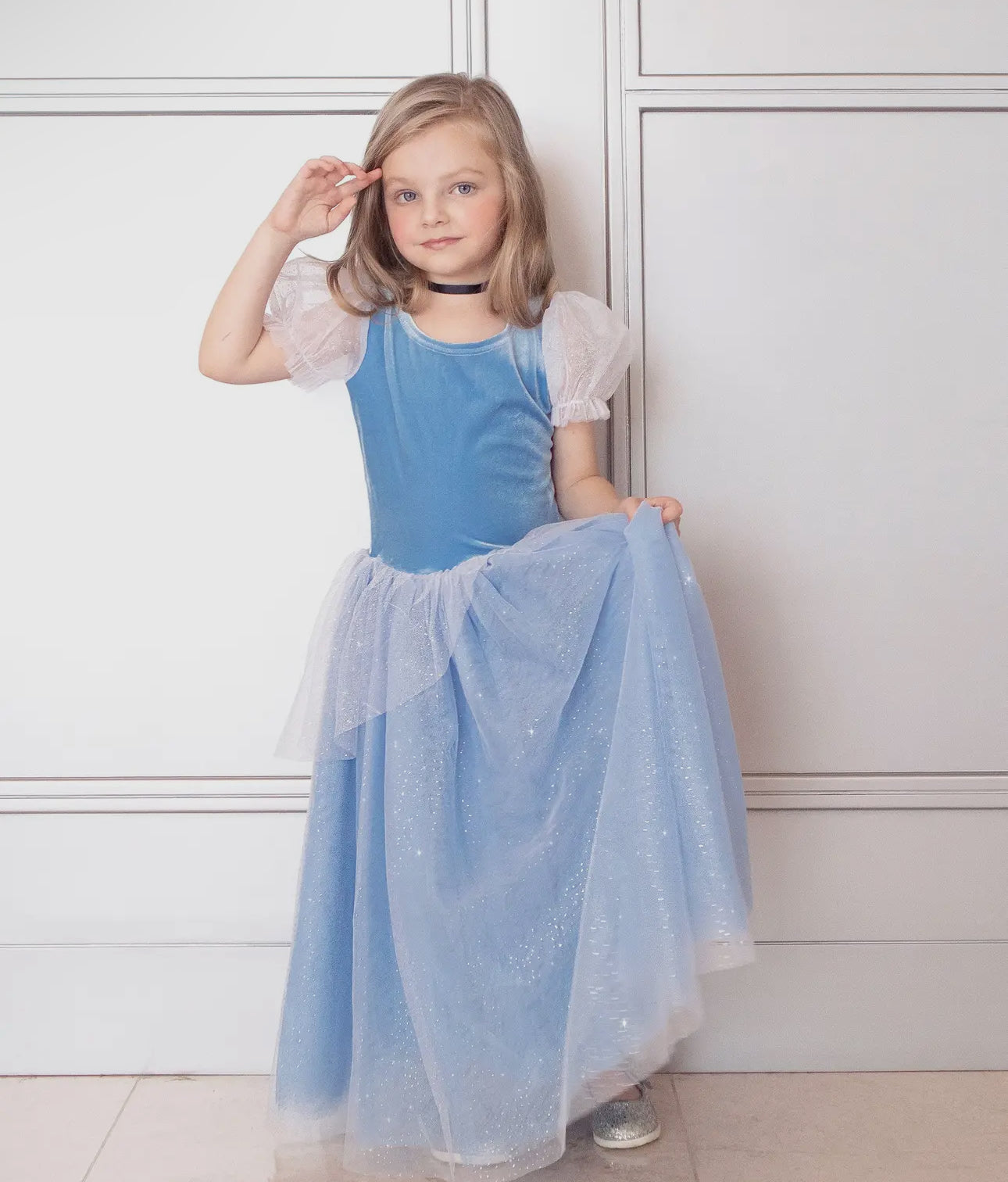 cinderella blue dress Princess HOODED BEAUTY MIDI DRESS Style:Dresses Your are here to age_baby